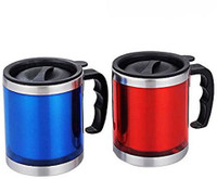 Afinito Red And Blue Stainless Steel Mug