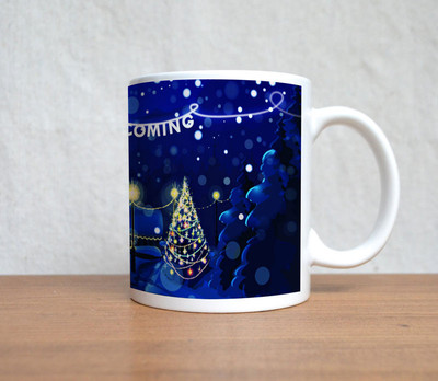 60% OFF on StyBuzz Santa Is Coming Blue Christmas Decorations Ceramic Mug 300 ml 60% OFF on StyBuzz Santa Is Coming Blue Christmas Decorations Ceramic Mug 300 ml