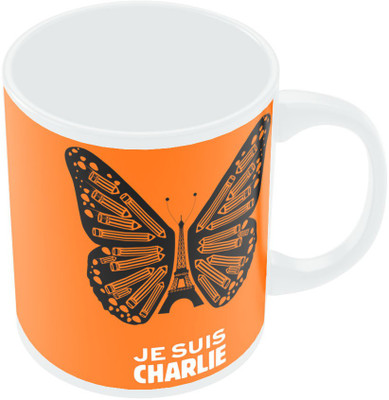43% OFF on PosterGuy Je Suis Charlie Hebdo Graphic Illustration Ceramic Mug 280 ml