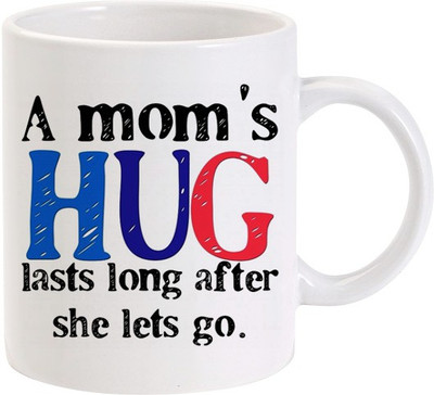 40% OFF on LOLprint A mom's HUG quote Ceramic Mug 325 ml