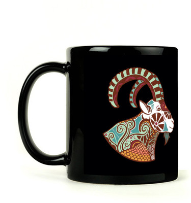 30% OFF on Lovely Collection Black Zodiac Capricon Sunsign Ceramic Mug