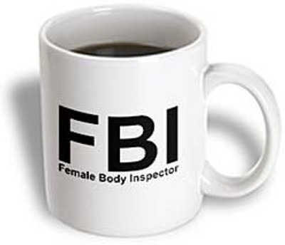 40% OFF on Teeskart Female Body Inspector Porcelain Mug 300 ml
