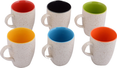 16% OFF on Pottery By Manjari Kanoi Mugset002 Ceramic Mug 150 ml, Pack of 6