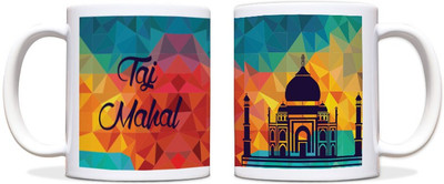 65% OFF on ShopMantra Taj Mahal Mounument Black Ceramic Mug 300 ml
