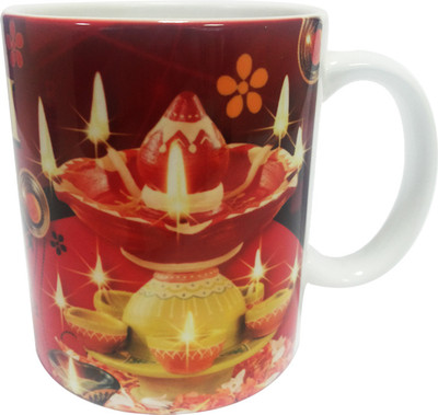 22% OFF on Returnfavors Customized Happy Diwali Wish Coffee Ceramic Mug