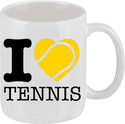 28% OFF on Ellicon E135 Love Tennis Ceramic Mug 325 ml