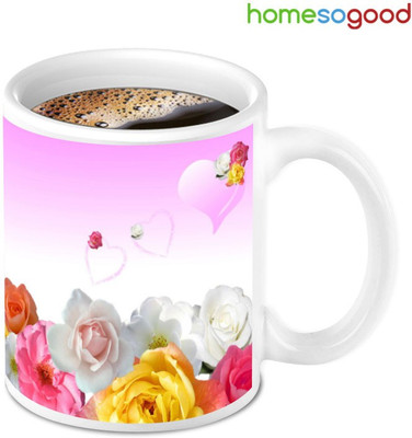41% OFF on Homesogood Season Of Flowers Ceramic Mug 280 ml 41% OFF on Homesogood Season Of Flowers Ceramic Mug 280 ml