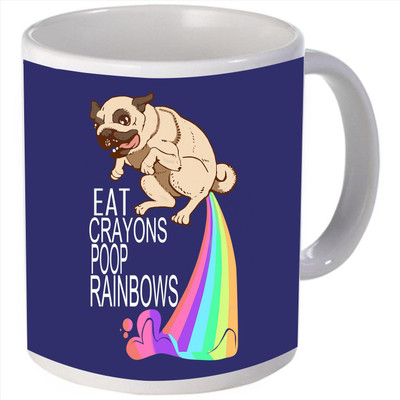 Snoogg eat crayons poop rainbows Ceramic Mug Snoogg eat crayons poop rainbows Ceramic Mug