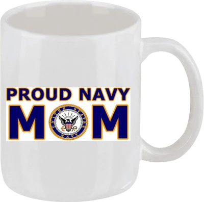 28% OFF on Ellicon E196 Proud Navy Mom Ceramic Mug 325 ml
