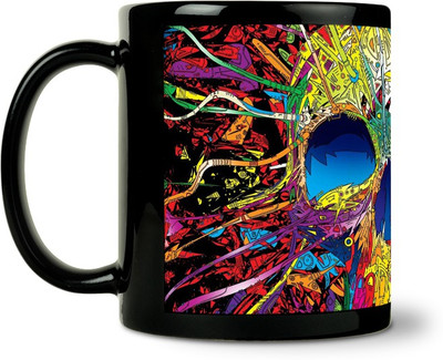36% OFF on ShopMantra Printed Graffitti Skul Head Ceramic Mug 300 ml
