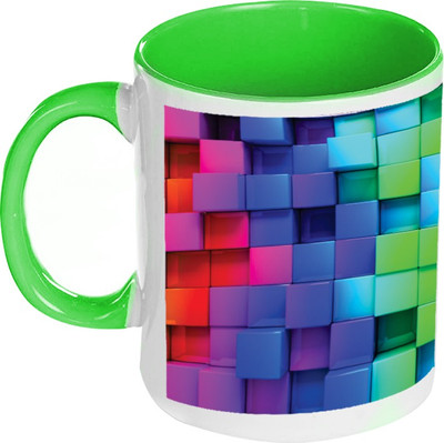 58% OFF on AMY Colorful Blocks Inside Green Coffee Ceramic Mug 325 ml 58% OFF on AMY Colorful Blocks Inside Green Coffee Ceramic Mug 325 ml