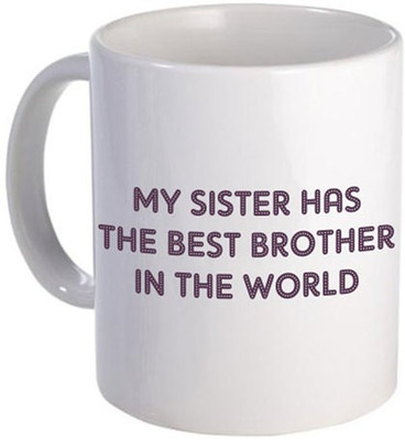 14% OFF on Giftsmate Worlds Best Brother Ceramic Mug 330 ml 14% OFF on Giftsmate Worlds Best Brother Ceramic Mug 330 ml
