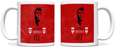 60% OFF on ShopMantra David De Gea The reds Footballer Black Ceramic Mug 300 ml