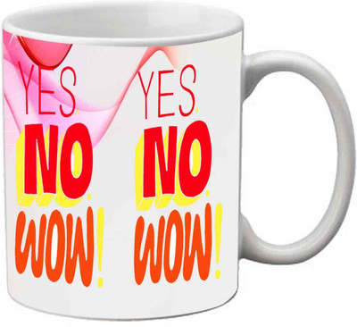 81% OFF on StyleNcomfort Yes No Wow Friendship Day Ceramic Mug 320 ml 81% OFF on StyleNcomfort Yes No Wow Friendship Day Ceramic Mug 320 ml