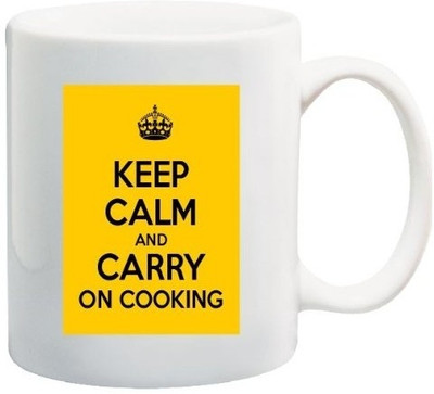 40% OFF on Teeskart Keep Calm And Carry On Cooking Porcelain Mug 300 ml 40% OFF on Teeskart Keep Calm And Carry On Cooking Porcelain Mug 300 ml
