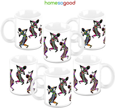 49% OFF on HomeSoGood Lovely Folk Dance Ceramic Mug 325 ml, Pack of 6 49% OFF on HomeSoGood Lovely Folk Dance Ceramic Mug 325 ml, Pack of 6