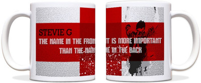 60% OFF on ShopMantra Steven Gerrard England Football Black Ceramic Mug 300 ml