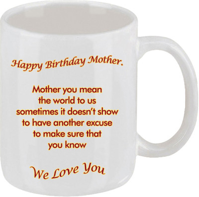 16% OFF on Ellicon 25 Happy Birthday Mother Ceramic Mug