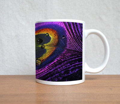 16% OFF on StyBuzz Colourfull Peacock Feather Porcelain Mug 300 ml 16% OFF on StyBuzz Colourfull Peacock Feather Porcelain Mug 300 ml