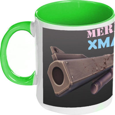 58% OFF on AMY Merry Xmas Inside Green Coffee Ceramic Mug 325 ml