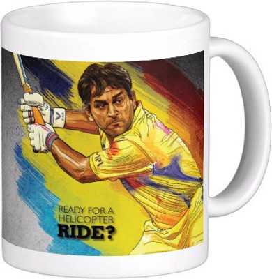 Exoctic Silver Chennai Super King IPL Series XXX 033 Ceramic Mug (300 Ml)