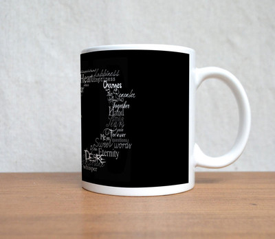 33% OFF on StyBuzz Typography Heart Art Ceramic Mug 300 ml 33% OFF on StyBuzz Typography Heart Art Ceramic Mug 300 ml