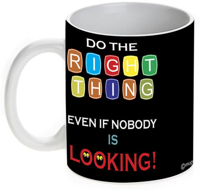 63% OFF on Mugwala Do The Right Thing Ceramic Mug 350 ml 63% OFF on Mugwala Do The Right Thing Ceramic Mug 350 ml