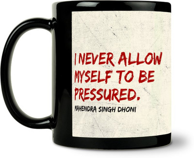 50% OFF on ShopMantra Mahendra Singh Dhoni Quote Ceramic Mug 300 ml