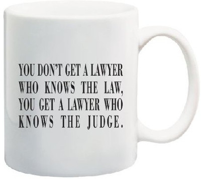 40% OFF on Teeskart Lawyer Who Knows The Judge Porcelain Mug 300 ml