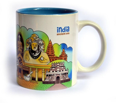 40% OFF on Indiavibes Coffee & Tea India Ancient Era Theme Printed Ceramic Ceramic Mug