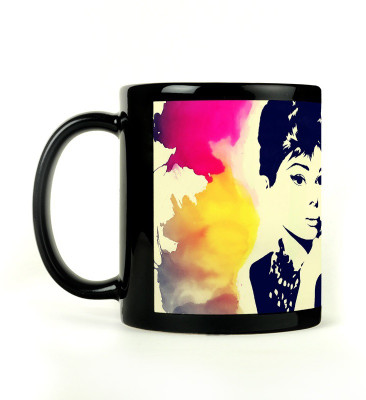 75% OFF on Leepix Audrey Hepburn Ceramic Mug 300 ml