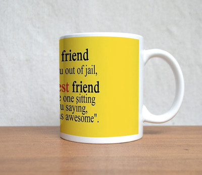 60% OFF on StyBuzz A Good Friend Porcelain Mug 300 ml 60% OFF on StyBuzz A Good Friend Porcelain Mug 300 ml