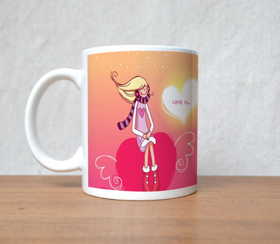 60% OFF on StyBuzz love is life valentine Porcelain Mug 300 ml 60% OFF on StyBuzz love is life valentine Porcelain Mug 300 ml