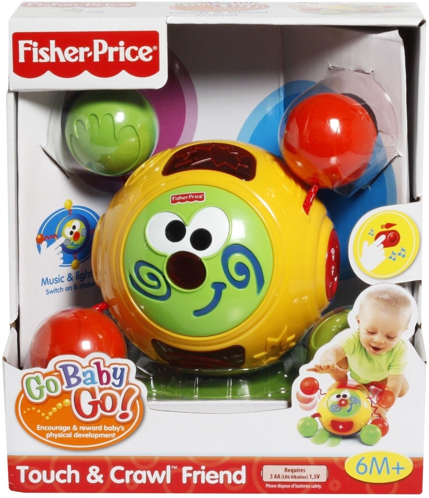 FisherPrice Go Baby Go Touch and Crawl Friend Go Baby Go Touch and