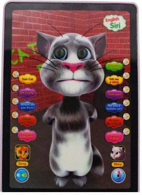 Parv Collections Talking Tom Tab With 3d Light White, Grey Parv Collections Talking Tom Tab With 3d Light White, Grey