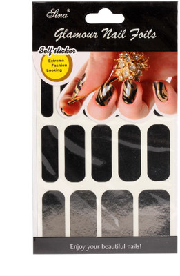 Nail Sina Glamour Nail Foils GNF-021 Black