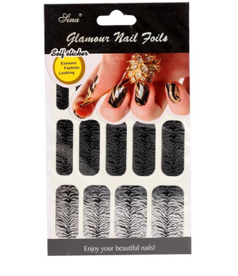 40% OFF on Nail Sina Glamour Nail Foils GNF-031 Black