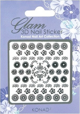 Konad Glam 3D Nail Art Sticker Violet - K3D B04