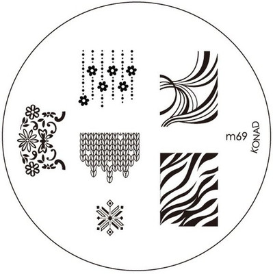 25% OFF on Konad Stamping Image Plate M69 Silver