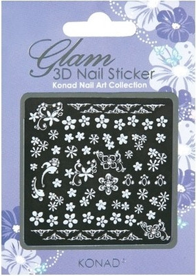 2% OFF on Konad Glam 3D Nail Art Sticker Violet - K3D W03