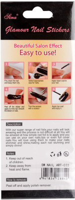 40% OFF on Nail Sina Glamour Nail Stickers SM NAIL ART-033 Black 40% OFF on Nail Sina Glamour Nail Stickers SM NAIL ART-033 Black