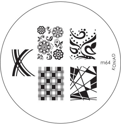 29% OFF on Konad Stamping Image Plate M64 Silver