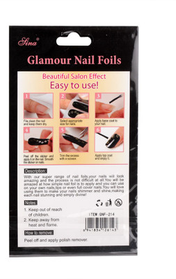 40% OFF on Nail Sina Glamour Nail Foils GNF-214 Green