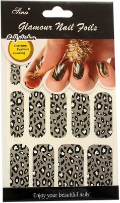 40% OFF on Nail Sina Glamor Nail Foils Self Sticker GNF 26 Multicolor