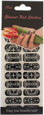 40% OFF on Nail Sina Glamour Nail Stickers NSGSae 061 Multicolor