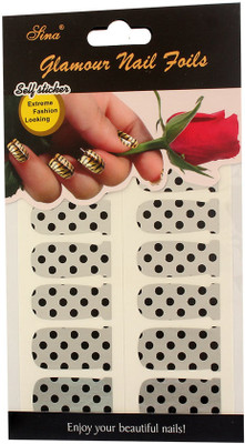 40% OFF on Nail Sina Glamour Nail Foils Self Sticker GNF 204 Multicolor