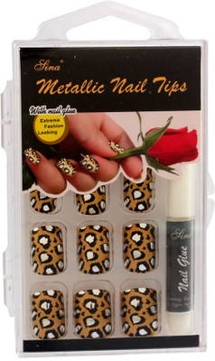 40% OFF on Nail Sina Metallic Nail Tips MNTP 7 Multicolor