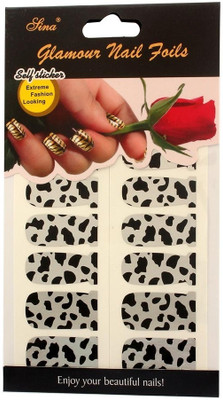 40% OFF on Nail Sina Glamour Nail Foils Self Sticker GNF 211 Multicolor