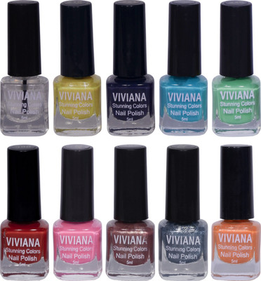 33% OFF on Viviana Nail Polish 50 ml 209, 219, 221, 238, 246, 380, 381, 382, 383, 384