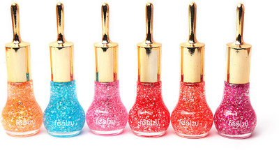 66% OFF on Foolzy Pack of 6 Glitter Sparkle Nail Paint Polish 72 ml Red, Orange, Coral, Magenta, Pink, Blue 66% OFF on Foolzy Pack of 6 Glitter Sparkle Nail Paint Polish 72 ml Red, Orange, Coral, Magenta, Pink, Blue